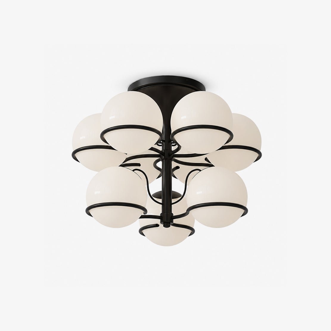 Glass Globe Chandelier Light — Chandelier | Maison Monashee — view 13