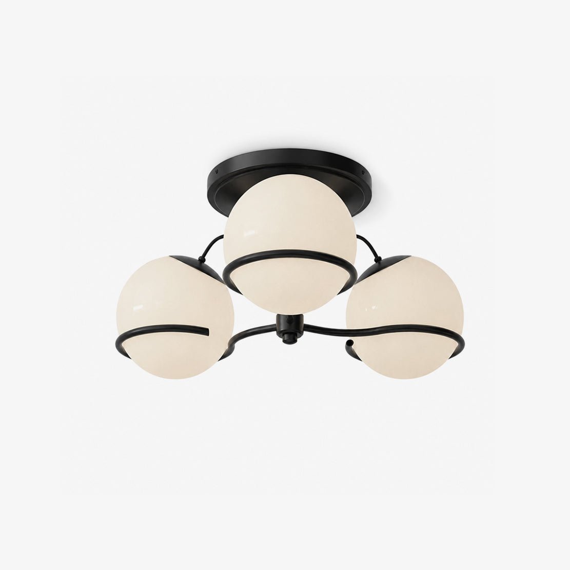 Glass Globe Chandelier Light — Chandelier | Maison Monashee — view 14