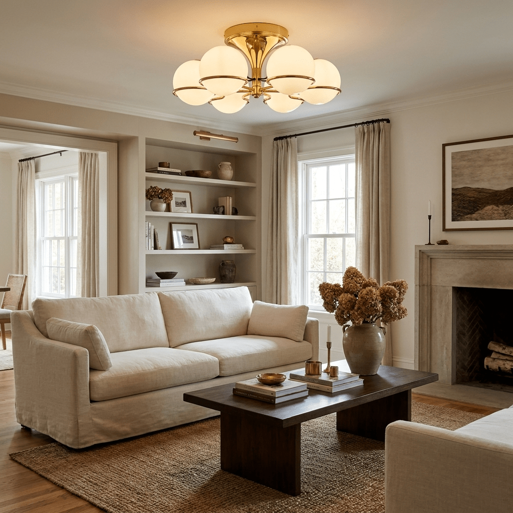 Glass Globe Chandelier Light — Chandelier | Maison Monashee — view 5