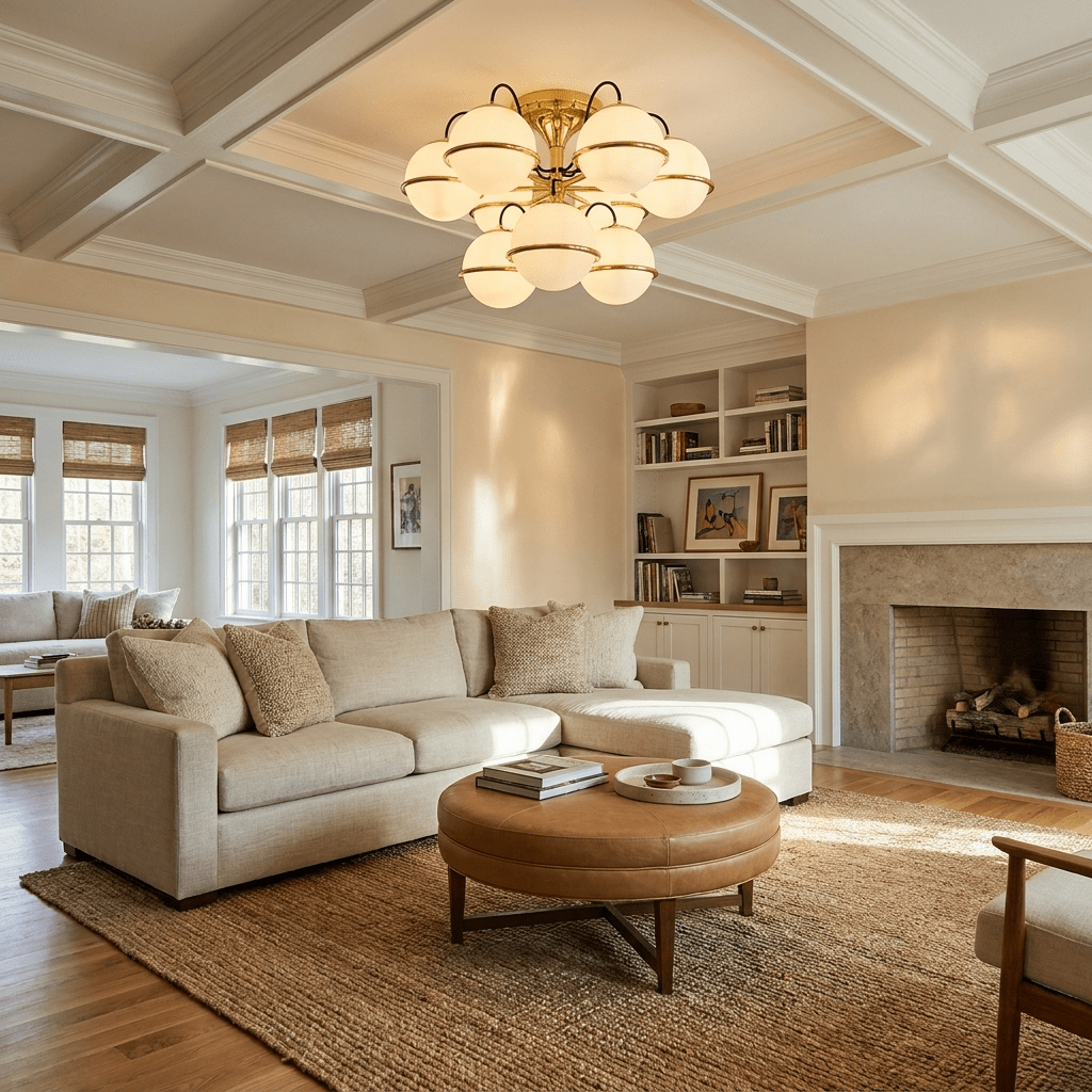 Glass Globe Chandelier Light — Chandelier | Maison Monashee — view 3