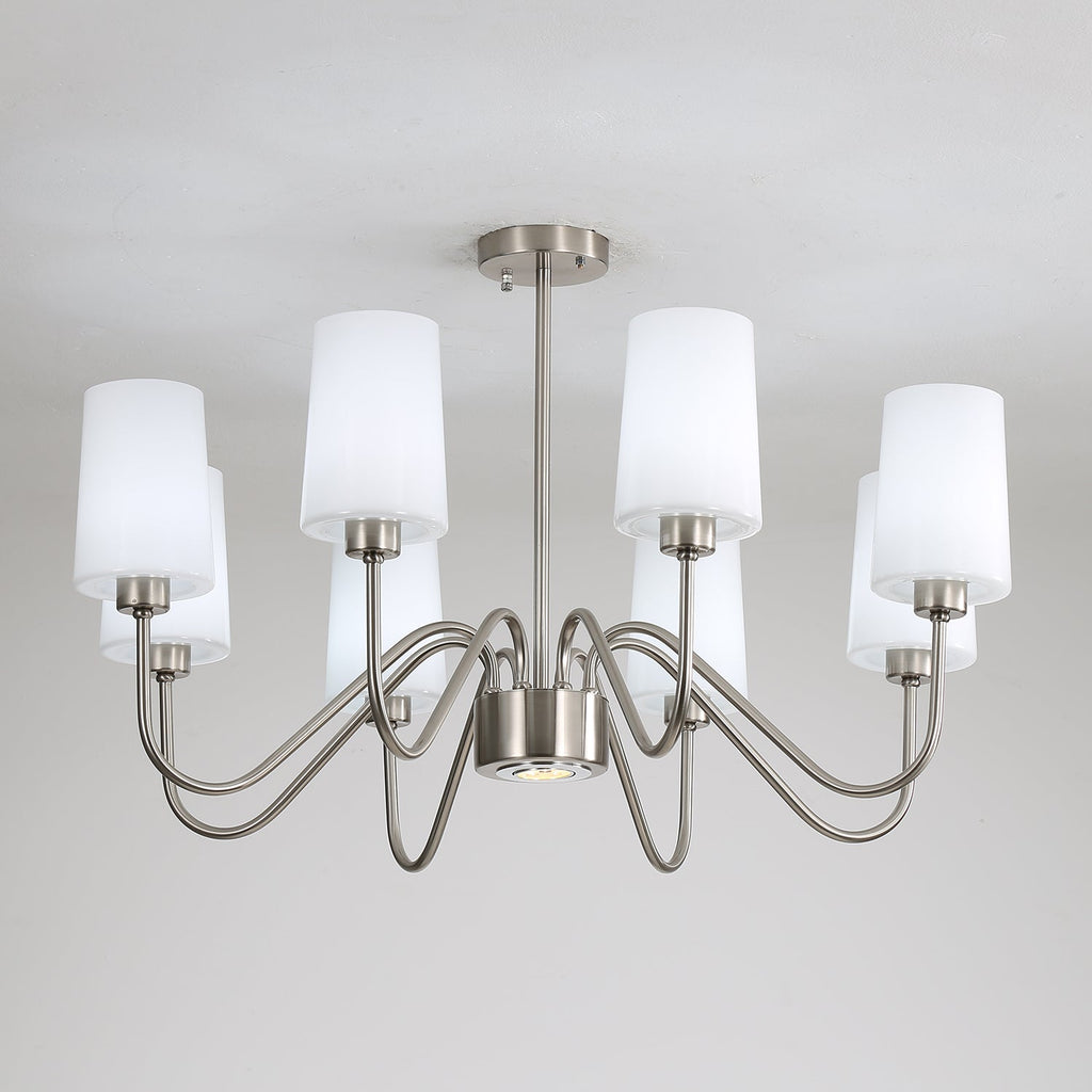 Silver Glass Chandelier — Chandelier | Maison Monashee — view 11