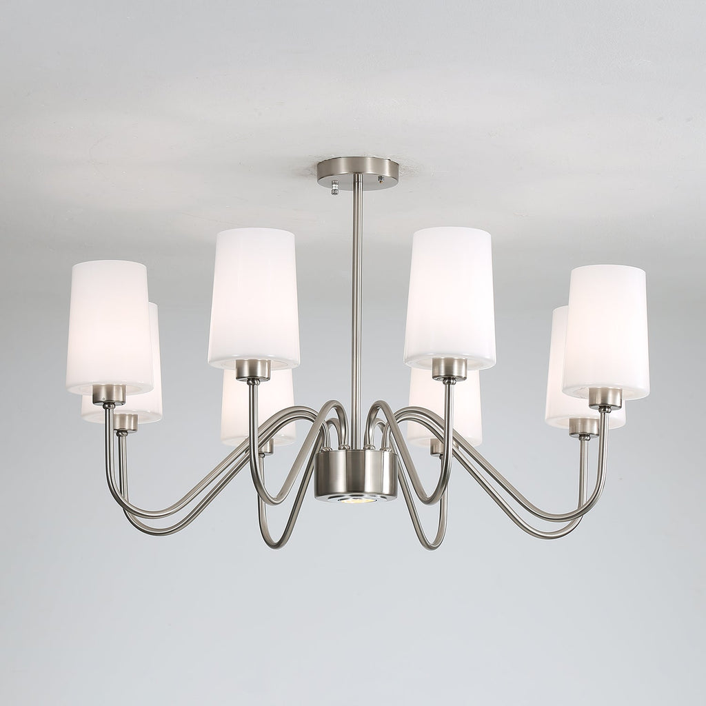 Silver Glass Chandelier — Chandelier | Maison Monashee — view 2