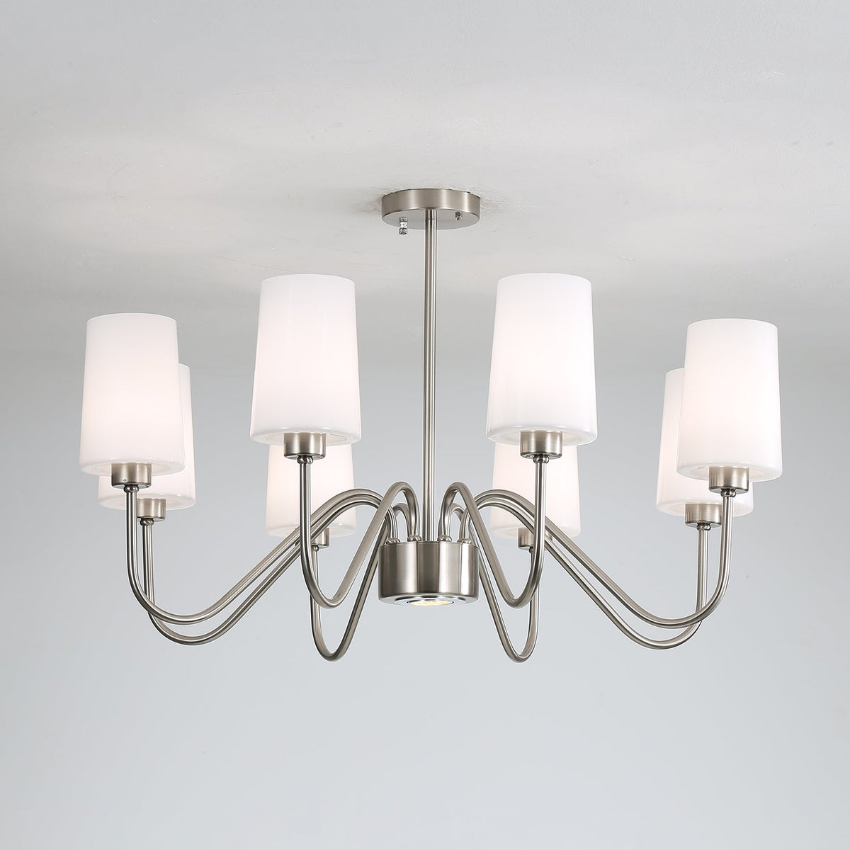 Silver Glass Chandelier — Chandelier | Maison Monashee — view 2