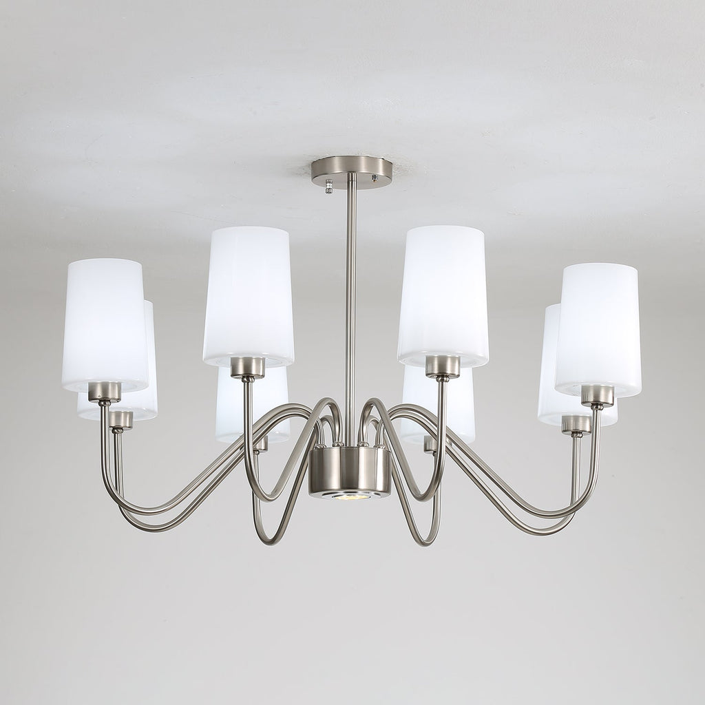 Silver Glass Chandelier — Chandelier | Maison Monashee — view 12
