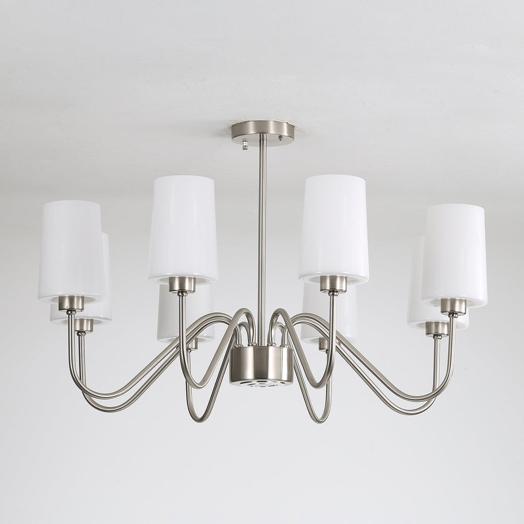 Silver Glass Chandelier — Chandelier | Maison Monashee — view 13