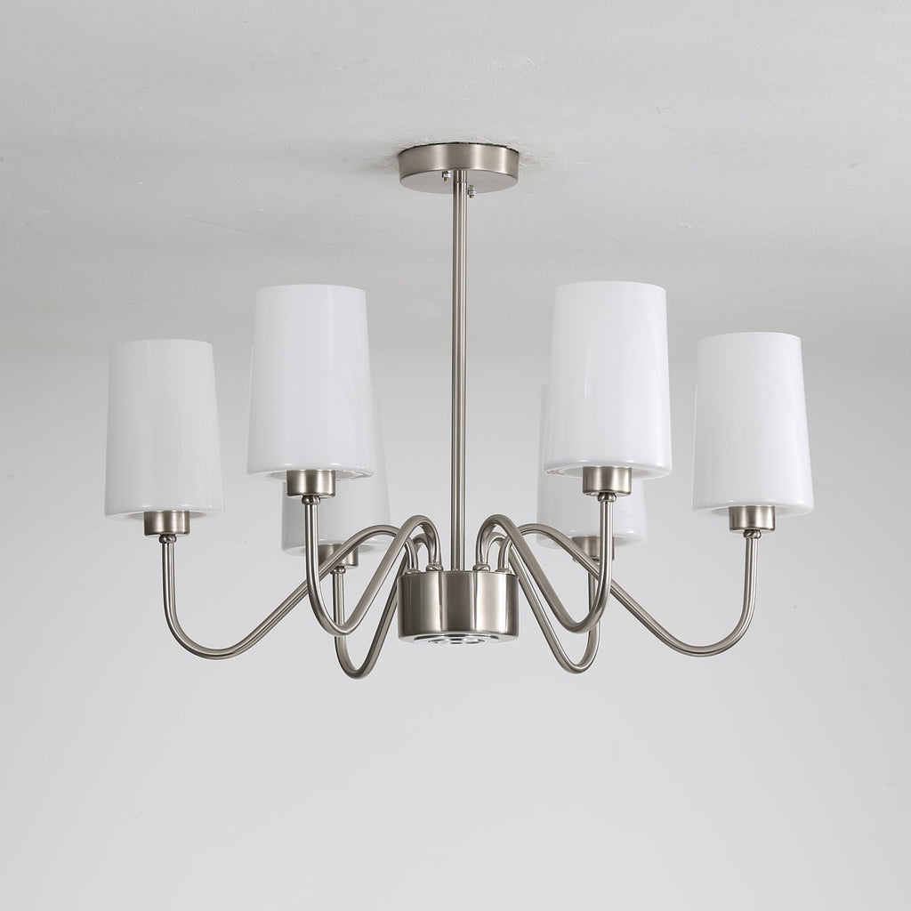 Silver Glass Chandelier — Chandelier | Maison Monashee — view 5