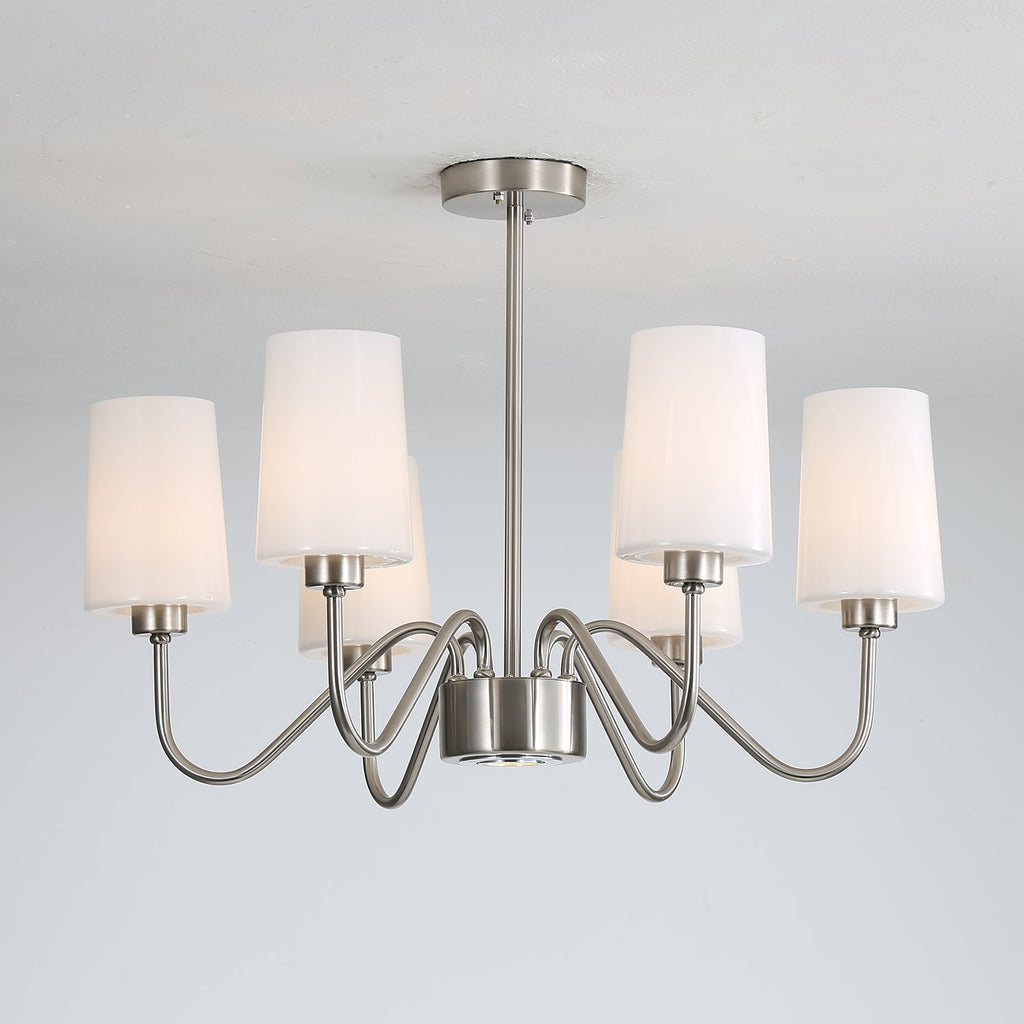 Silver Glass Chandelier — Chandelier | Maison Monashee — view 4