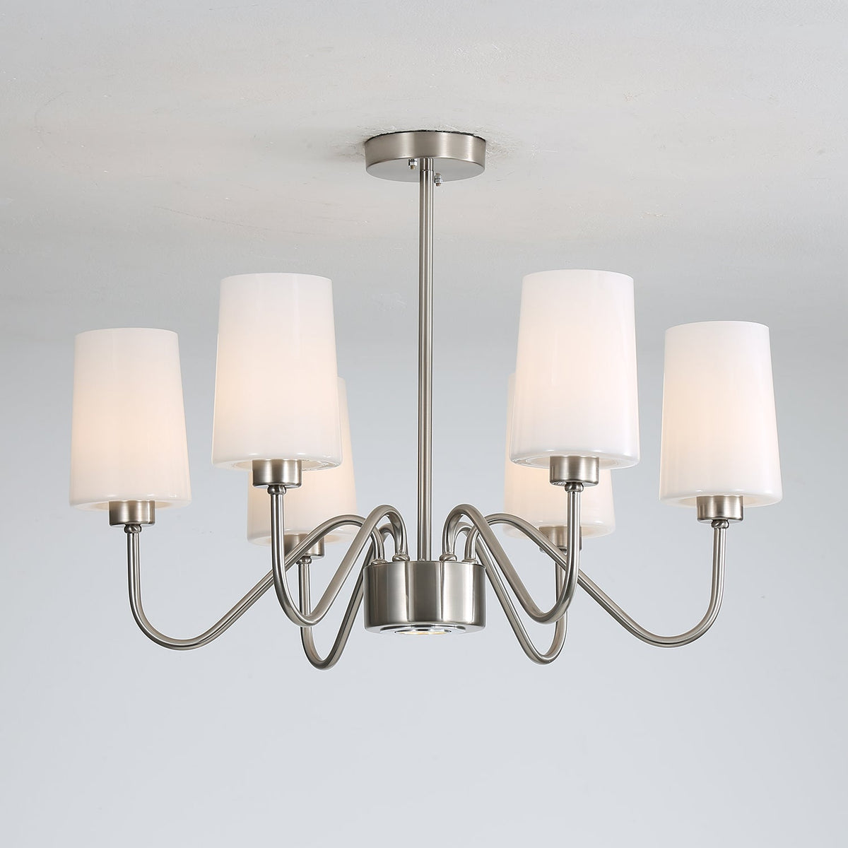 Silver Glass Chandelier — Chandelier | Maison Monashee — view 4