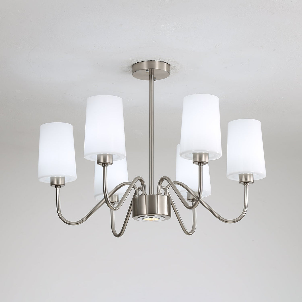 Silver Glass Chandelier — Chandelier | Maison Monashee — view 6