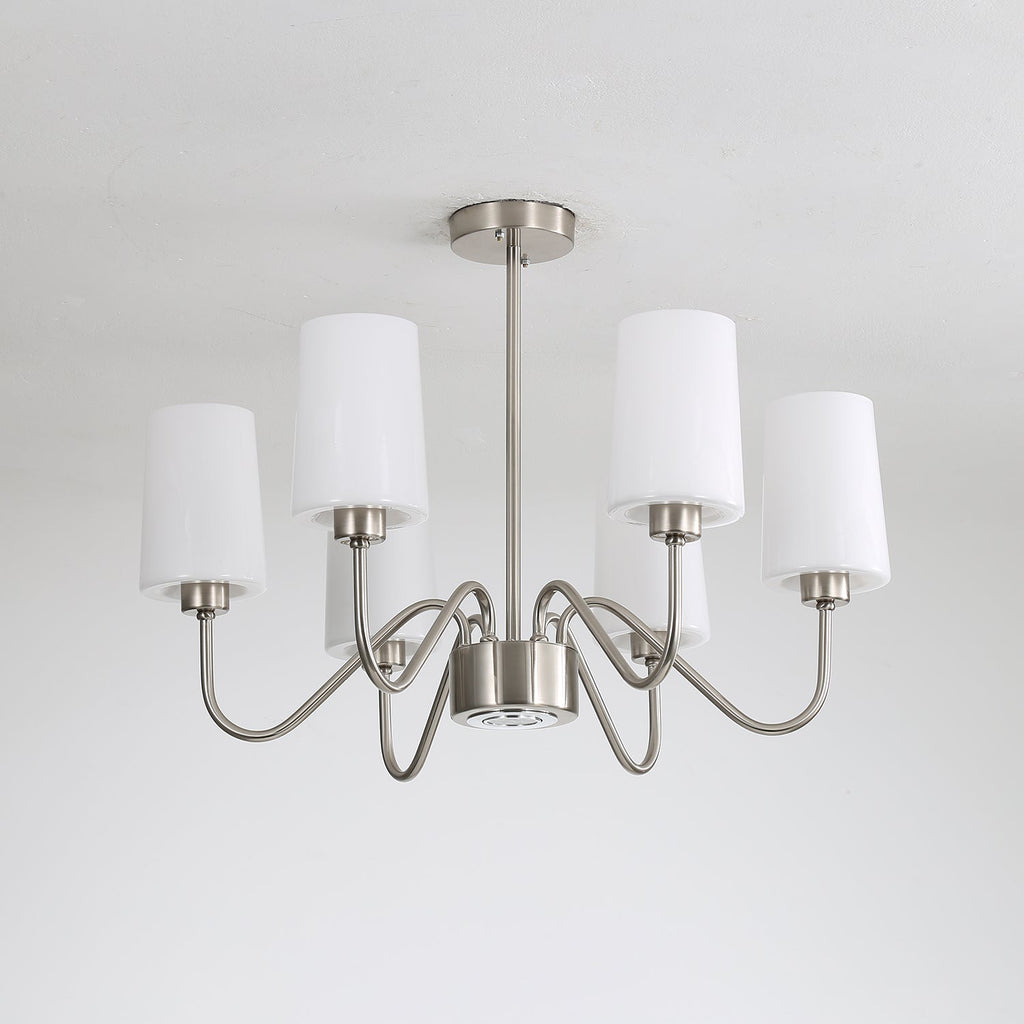 Silver Glass Chandelier — Chandelier | Maison Monashee — view 9