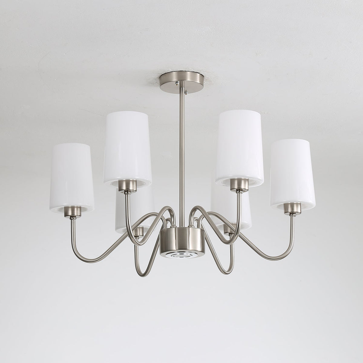 Silver Glass Chandelier — Chandelier | Maison Monashee — view 9