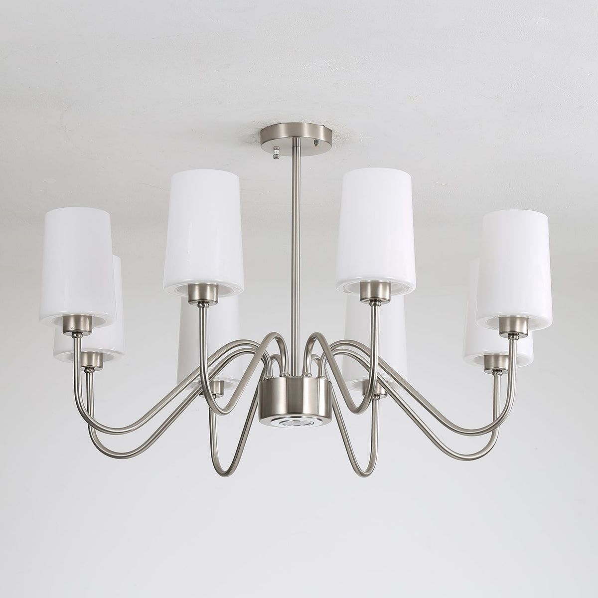 Silver Glass Chandelier — Chandelier | Maison Monashee — view 10