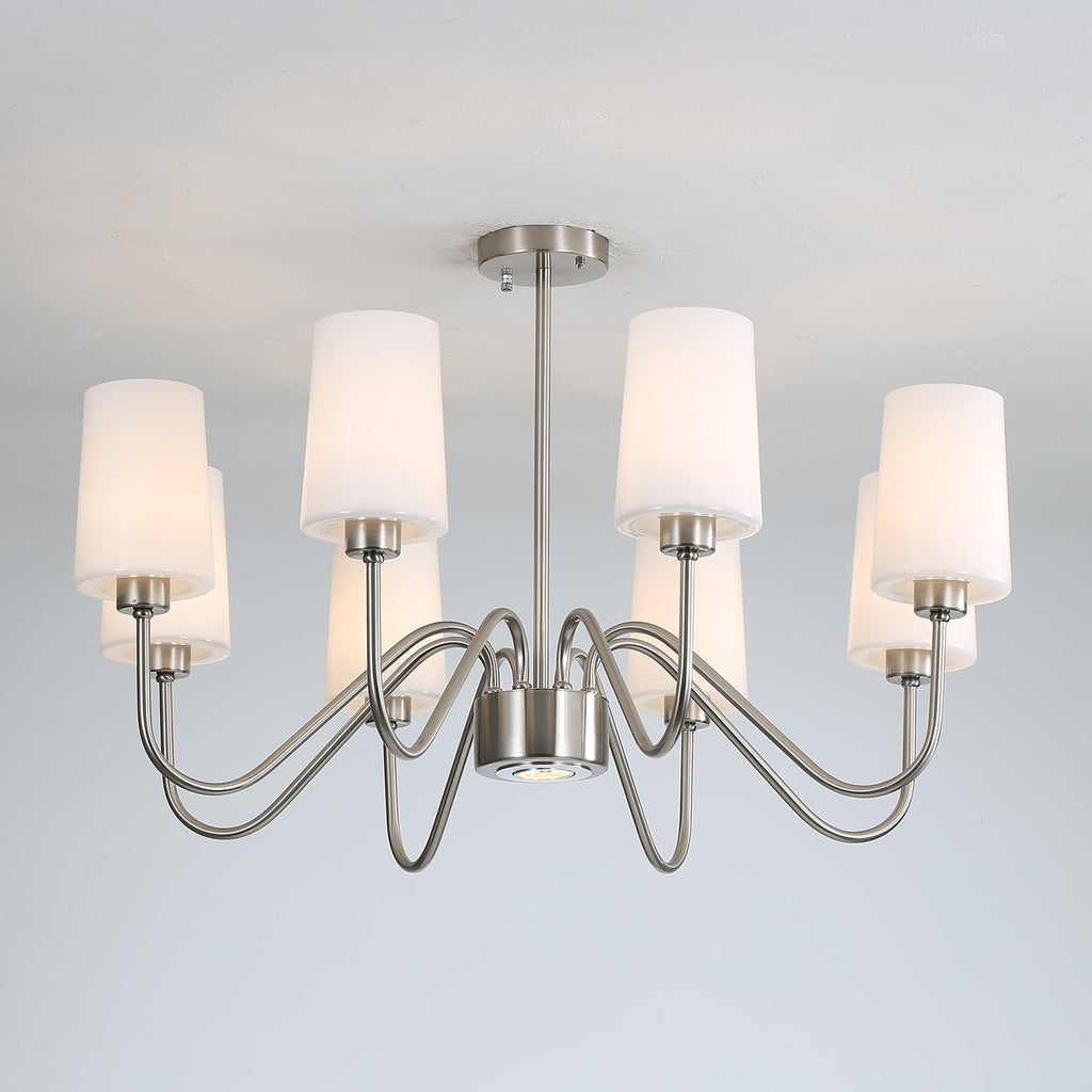 Silver Glass Chandelier — Chandelier | Maison Monashee — view 3