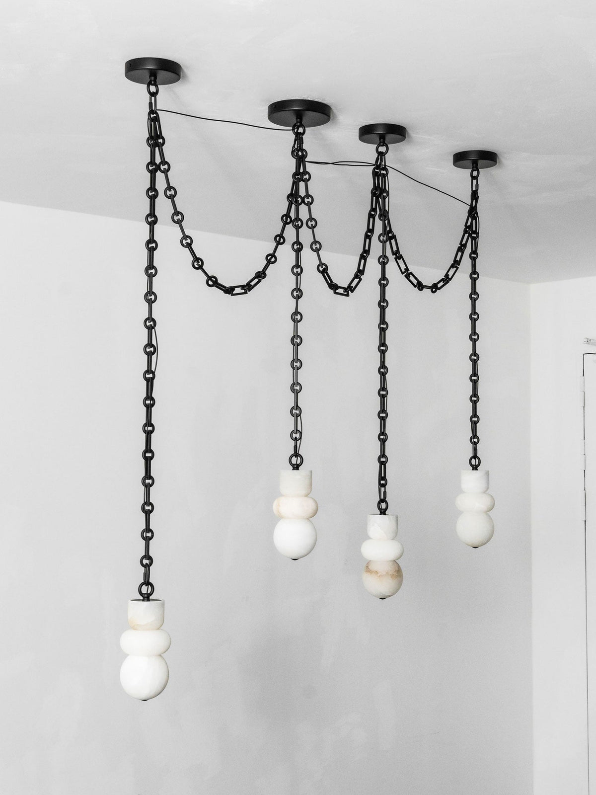 Black Modern Dining Room Chandelier — Chandelier | Maison Monashee — view 32