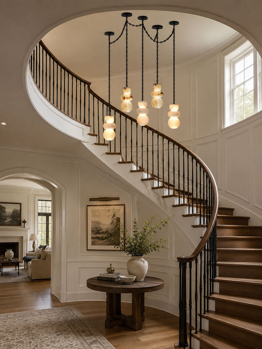 Black Modern Dining Room Chandelier — Chandelier | Maison Monashee — view 7