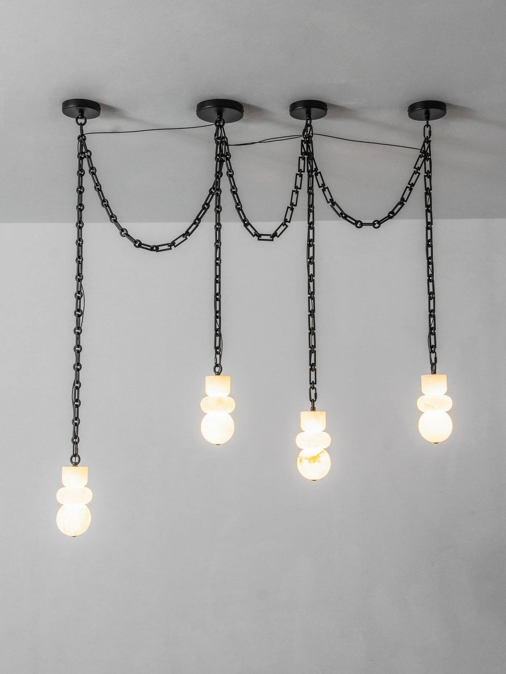 Black Modern Dining Room Chandelier — Chandelier | Maison Monashee — view 27