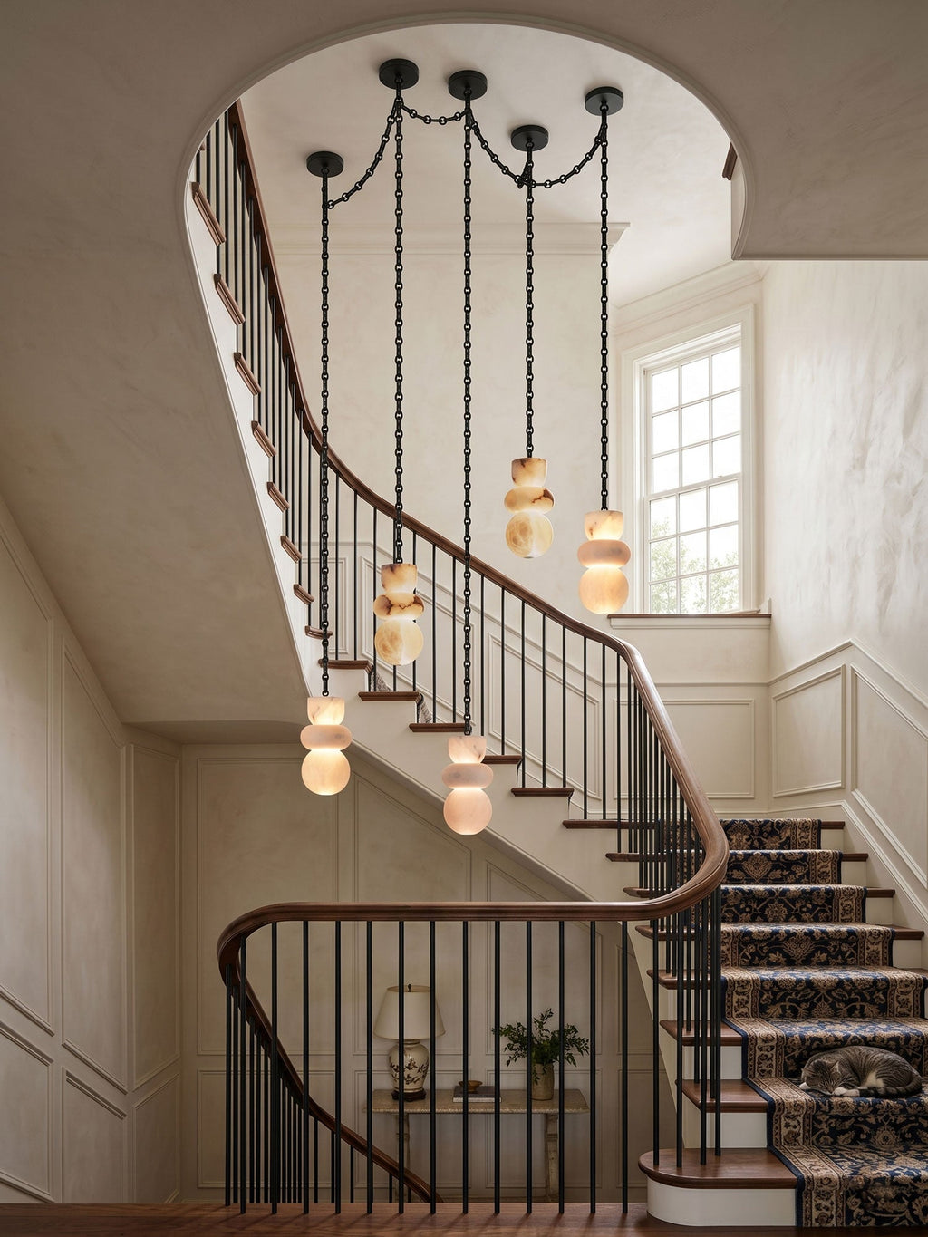 Black Modern Dining Room Chandelier — Chandelier | Maison Monashee — view 5