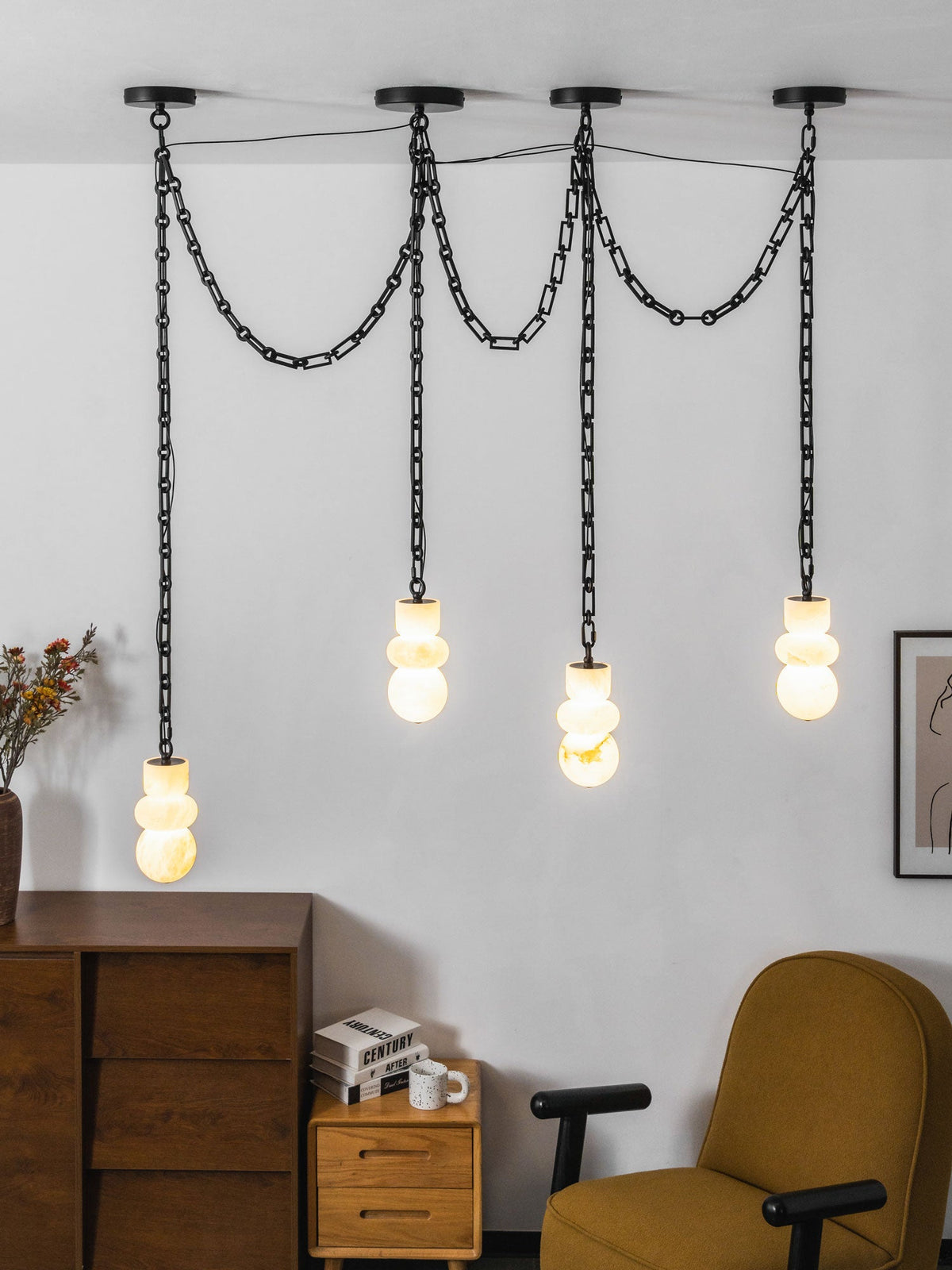Black Modern Dining Room Chandelier — Chandelier | Maison Monashee — view 30