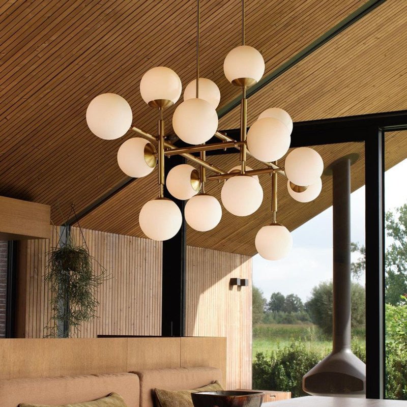 Chandelier with Globe Light — Chandelier | Maison Monashee — view 5