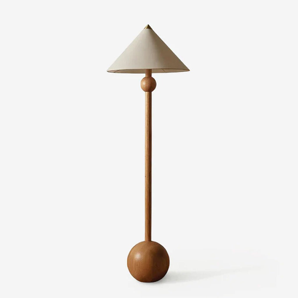 Walnut Wood Floor Lamp — Floor Lamp | Maison Monashee