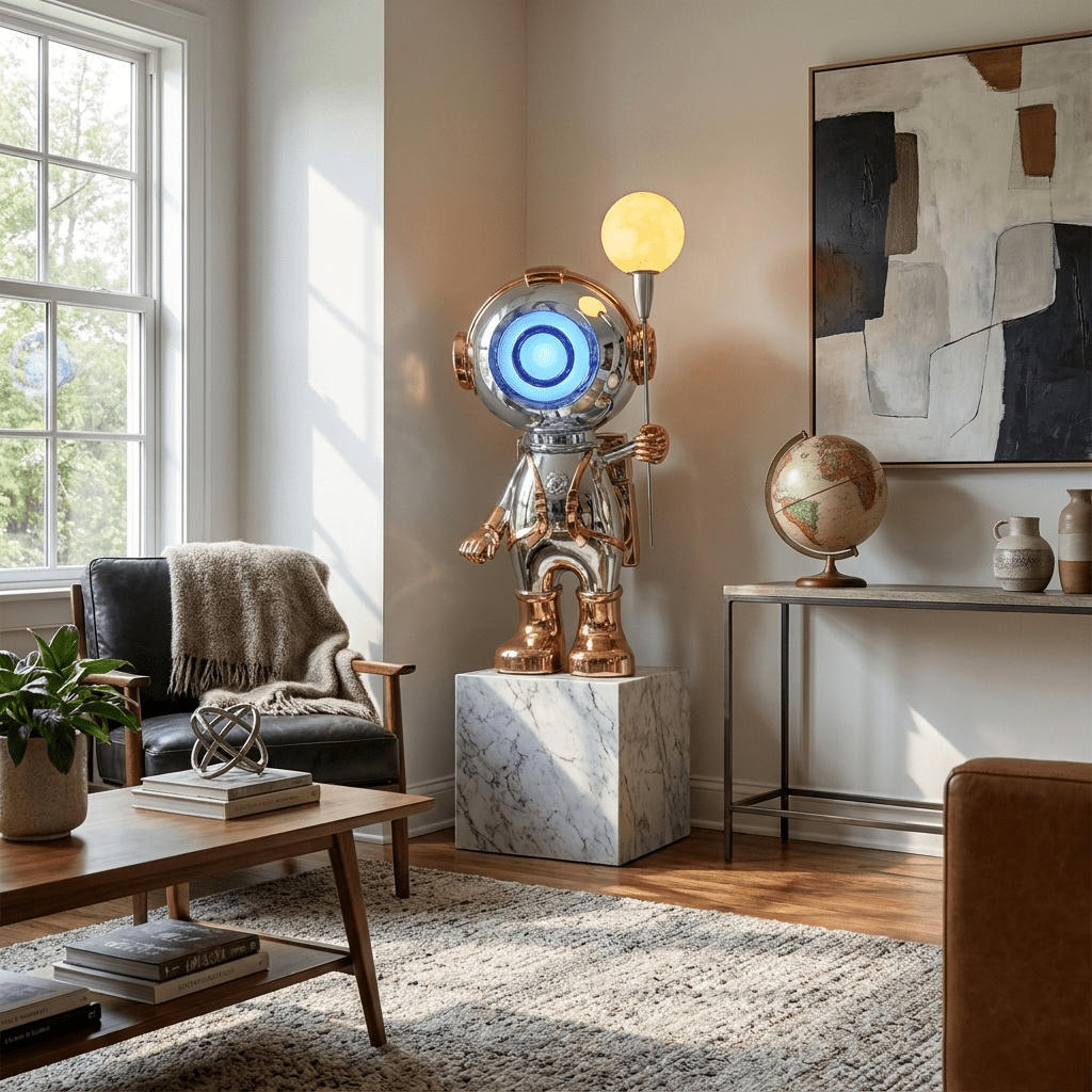 Rose Gold Floor Lamp — Floor Lamp | Maison Monashee — view 4