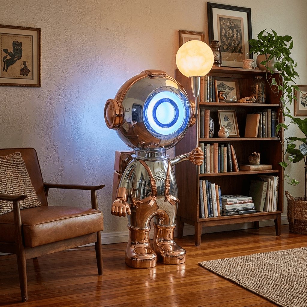 Rose Gold Floor Lamp — Floor Lamp | Maison Monashee — view 2
