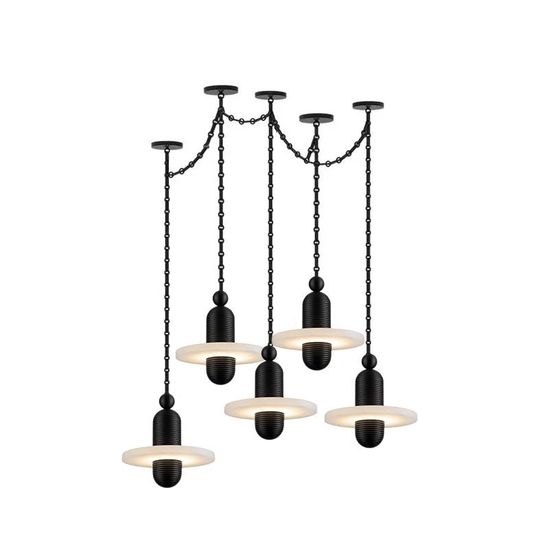 Alabaster Chandelier Modern — Chandelier | Maison Monashee — view 14