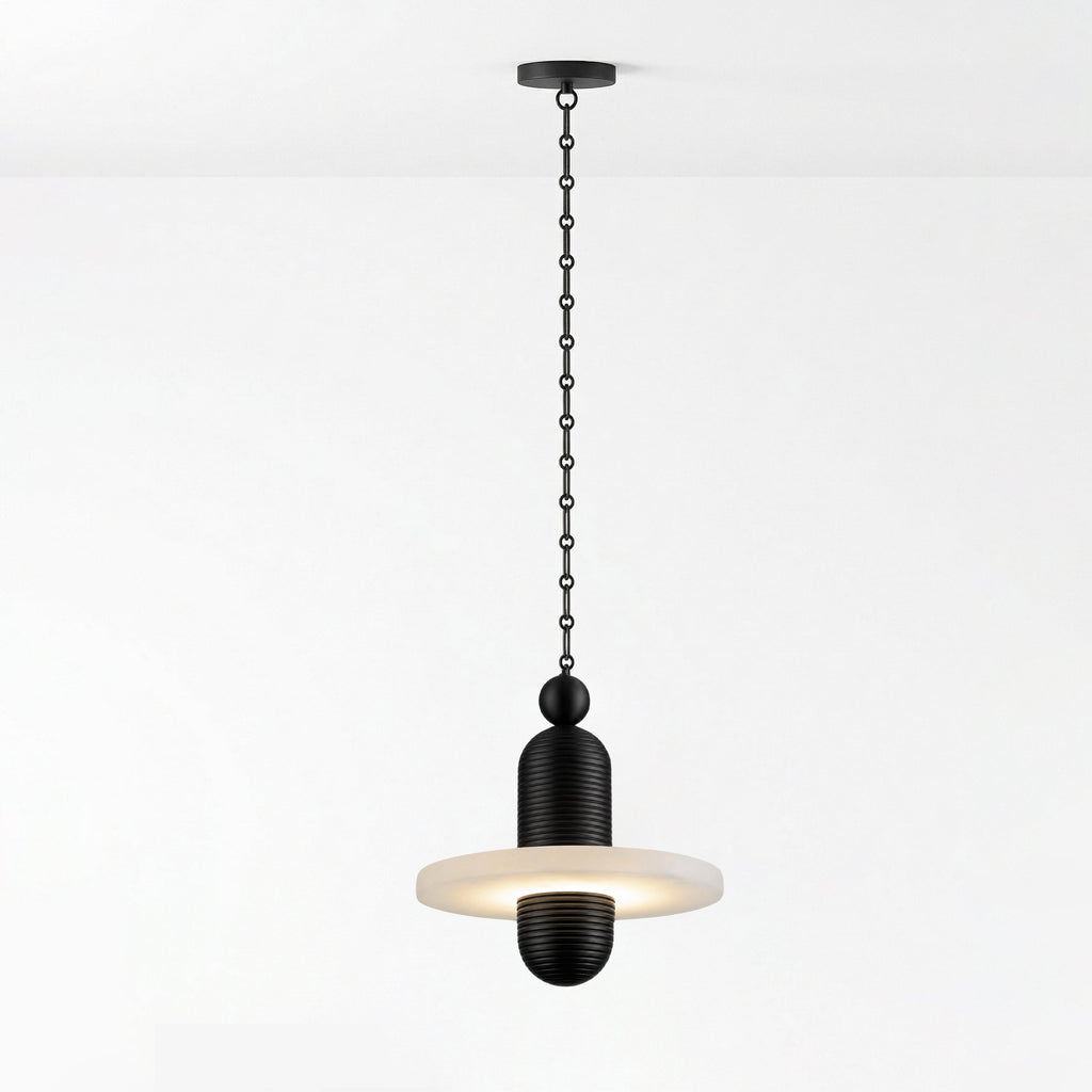 Alabaster Chandelier Modern — Chandelier | Maison Monashee — view 16