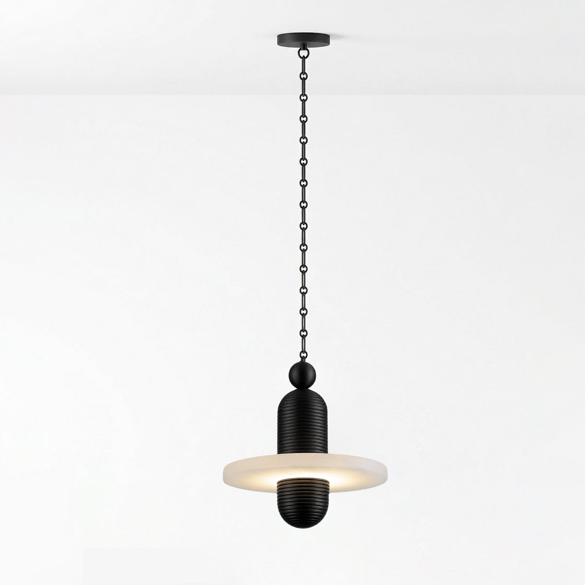 Alabaster Chandelier Modern — Chandelier | Maison Monashee — view 16