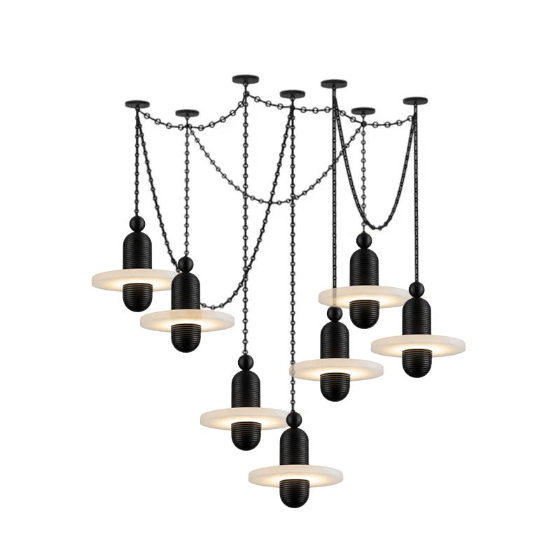 Alabaster Chandelier Modern — Chandelier | Maison Monashee — view 9