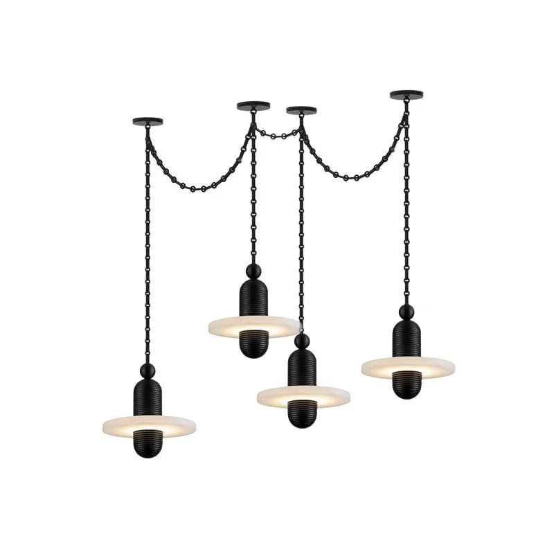 Alabaster Chandelier Modern — Chandelier | Maison Monashee — view 10