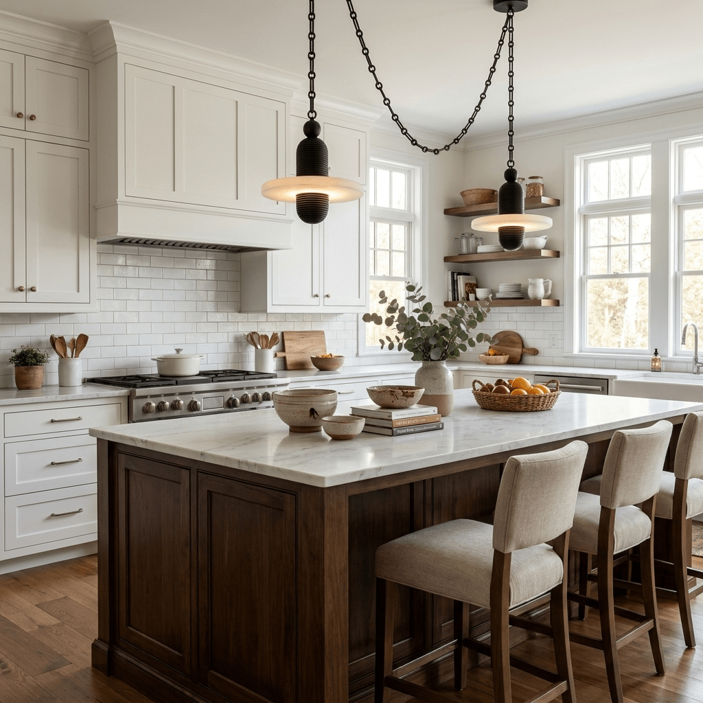 Alabaster Chandelier Modern — Chandelier | Maison Monashee — view 5