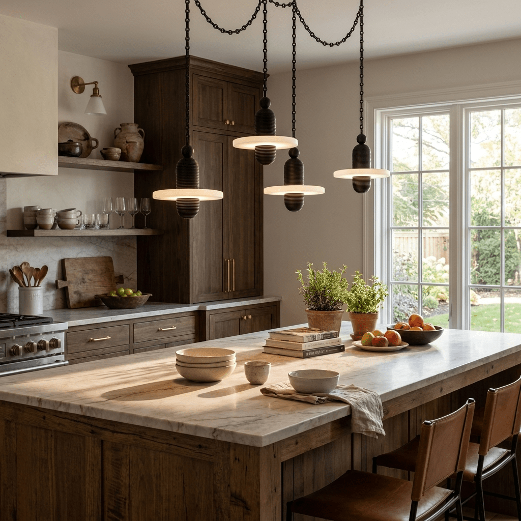Alabaster Chandelier Modern — Chandelier | Maison Monashee — view 4