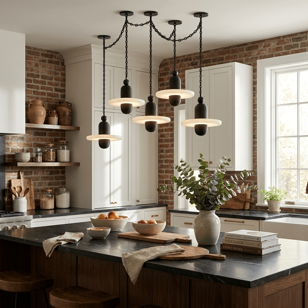 Alabaster Chandelier Modern — Chandelier | Maison Monashee — view 6