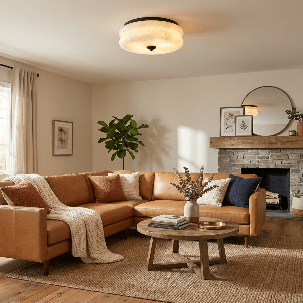Scalloped Flush Mount Ceiling Light — Ceiling Light | Maison Monashee — view 10