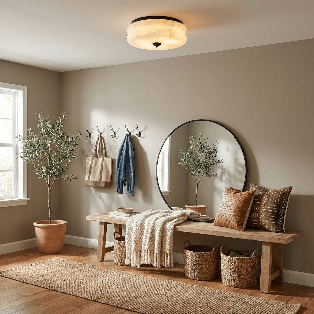 Scalloped Flush Mount Ceiling Light — Ceiling Light | Maison Monashee — view 4