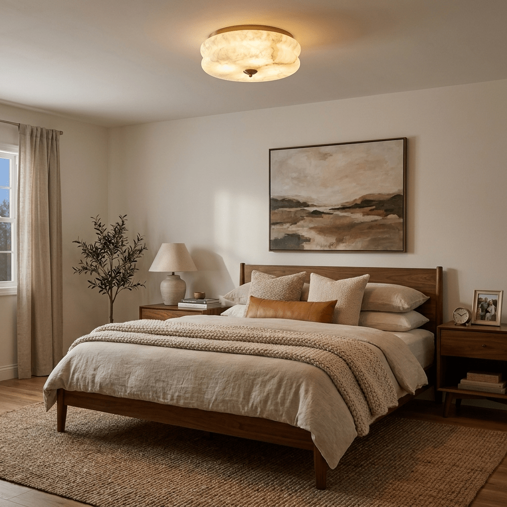 Scalloped Flush Mount Ceiling Light — Ceiling Light | Maison Monashee — view 6