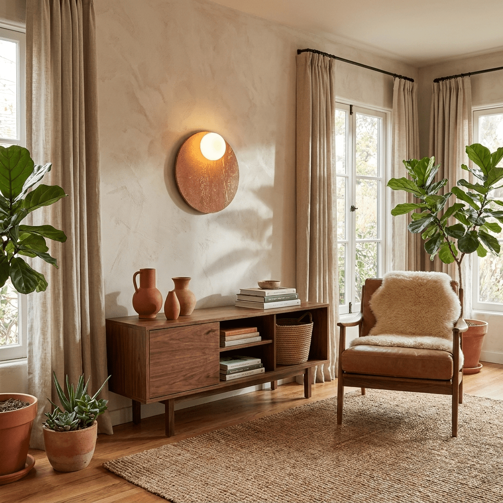 Round Flat Wall Light — Wall Sconce | Maison Monashee — view 15
