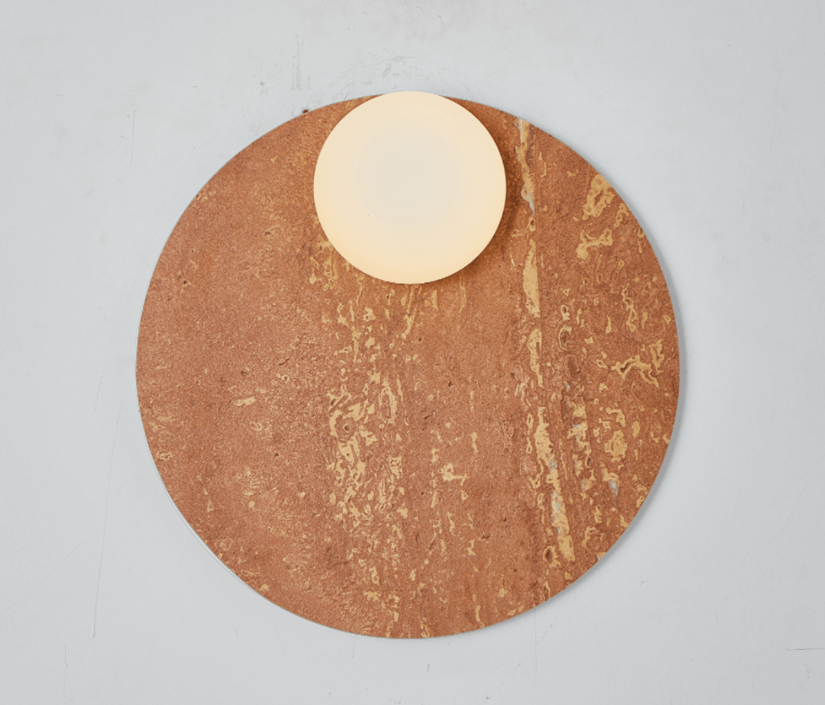 Round Flat Wall Light — Wall Sconce | Maison Monashee — view 13