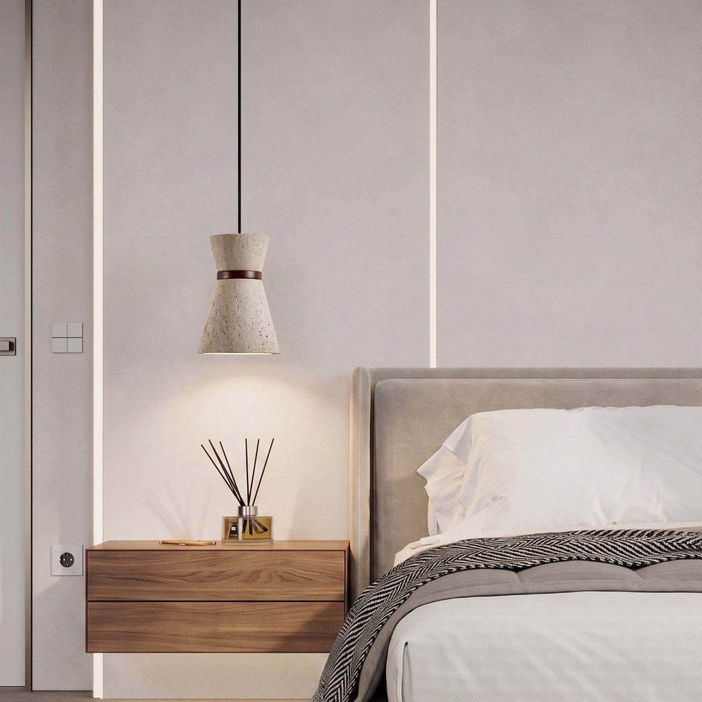 Travertine Pendant Light — Pendant Light | Maison Monashee — view 12