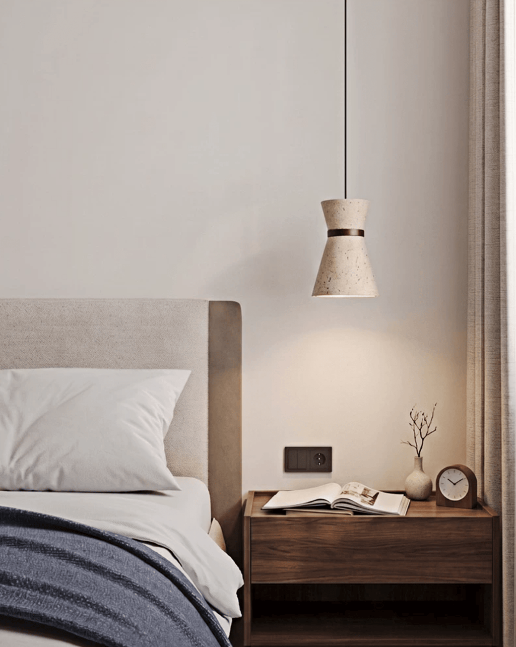 Travertine Pendant Light — Pendant Light | Maison Monashee — view 13