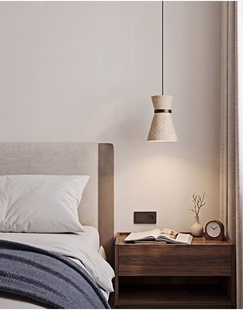 Travertine Pendant Light — Pendant Light | Maison Monashee — view 14