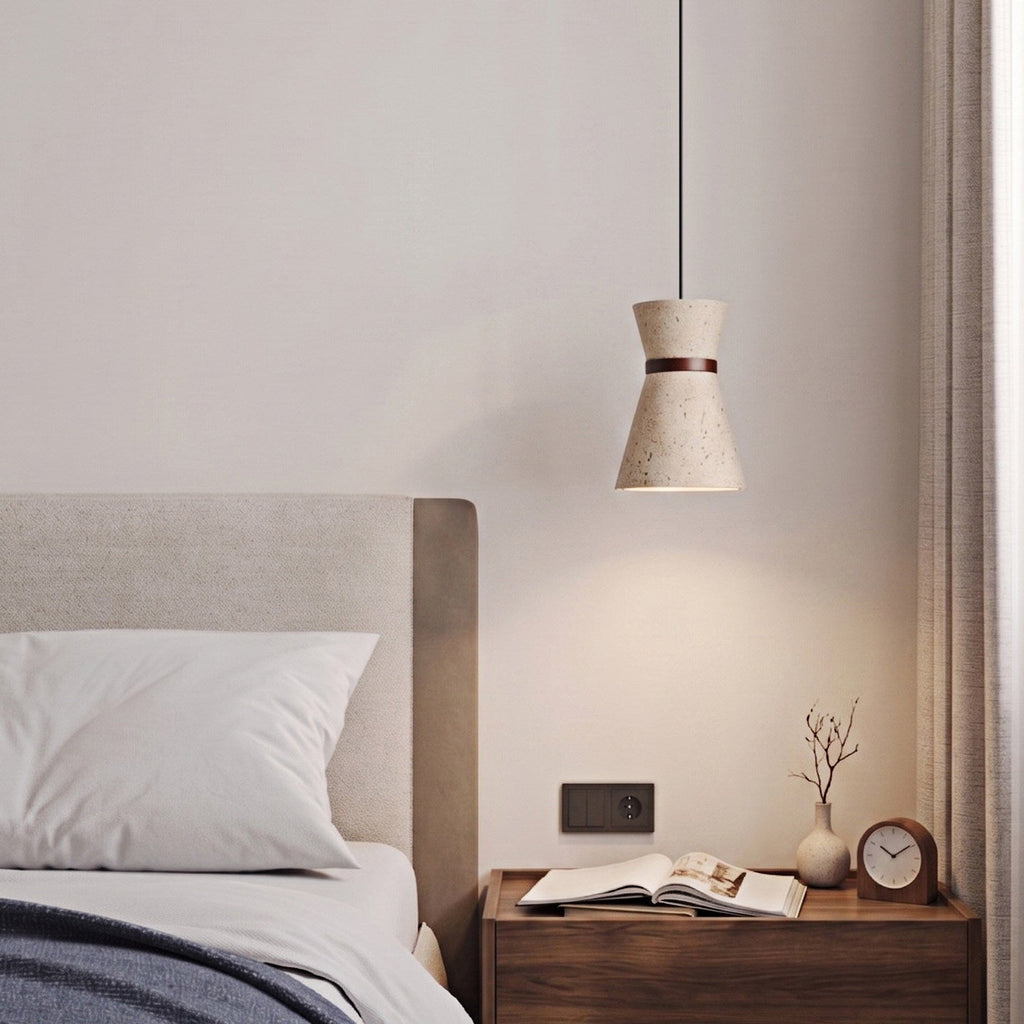 Travertine Pendant Light — Pendant Light | Maison Monashee — view 5