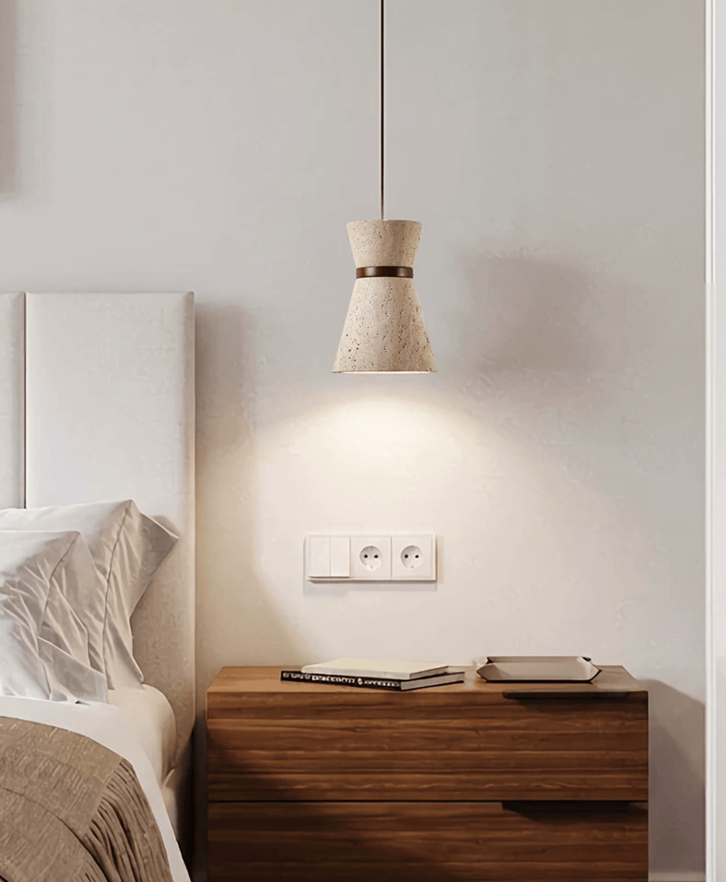 Travertine Pendant Light — Pendant Light | Maison Monashee — view 6