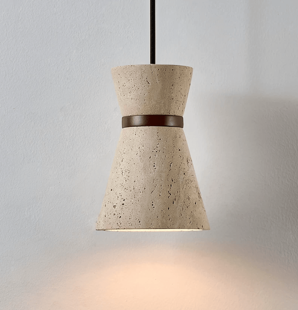 Travertine Pendant Light — Pendant Light | Maison Monashee — view 7