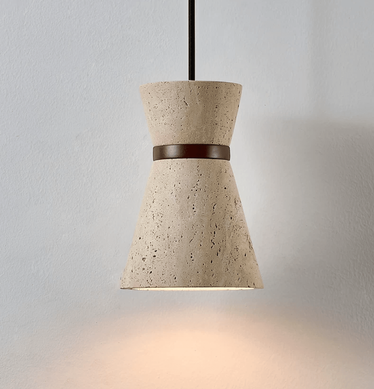Travertine Pendant Light — Pendant Light | Maison Monashee — view 7