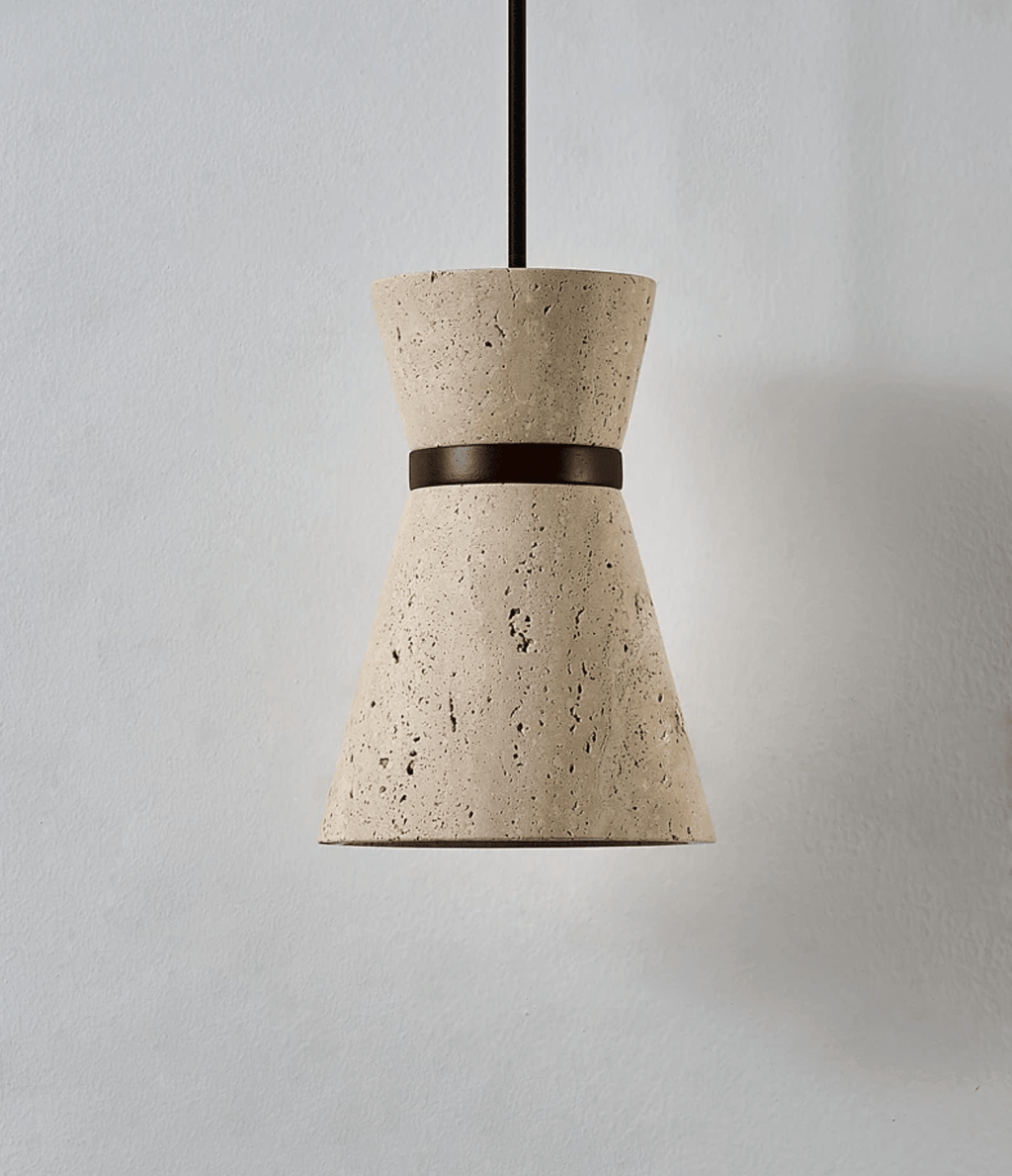 Travertine Pendant Light — Pendant Light | Maison Monashee — view 8