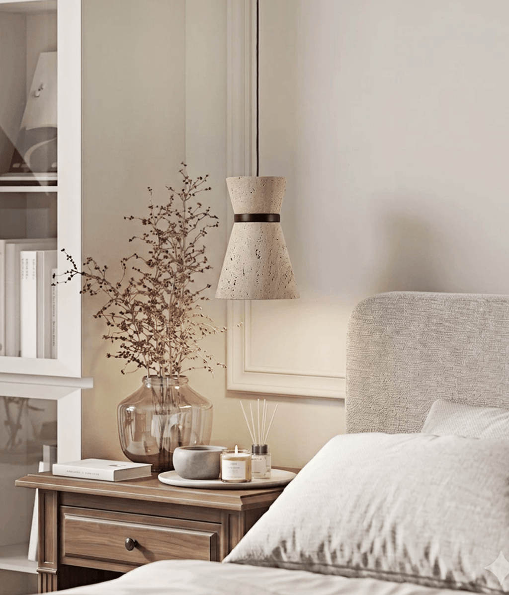 Travertine Pendant Light — Pendant Light | Maison Monashee — view 10