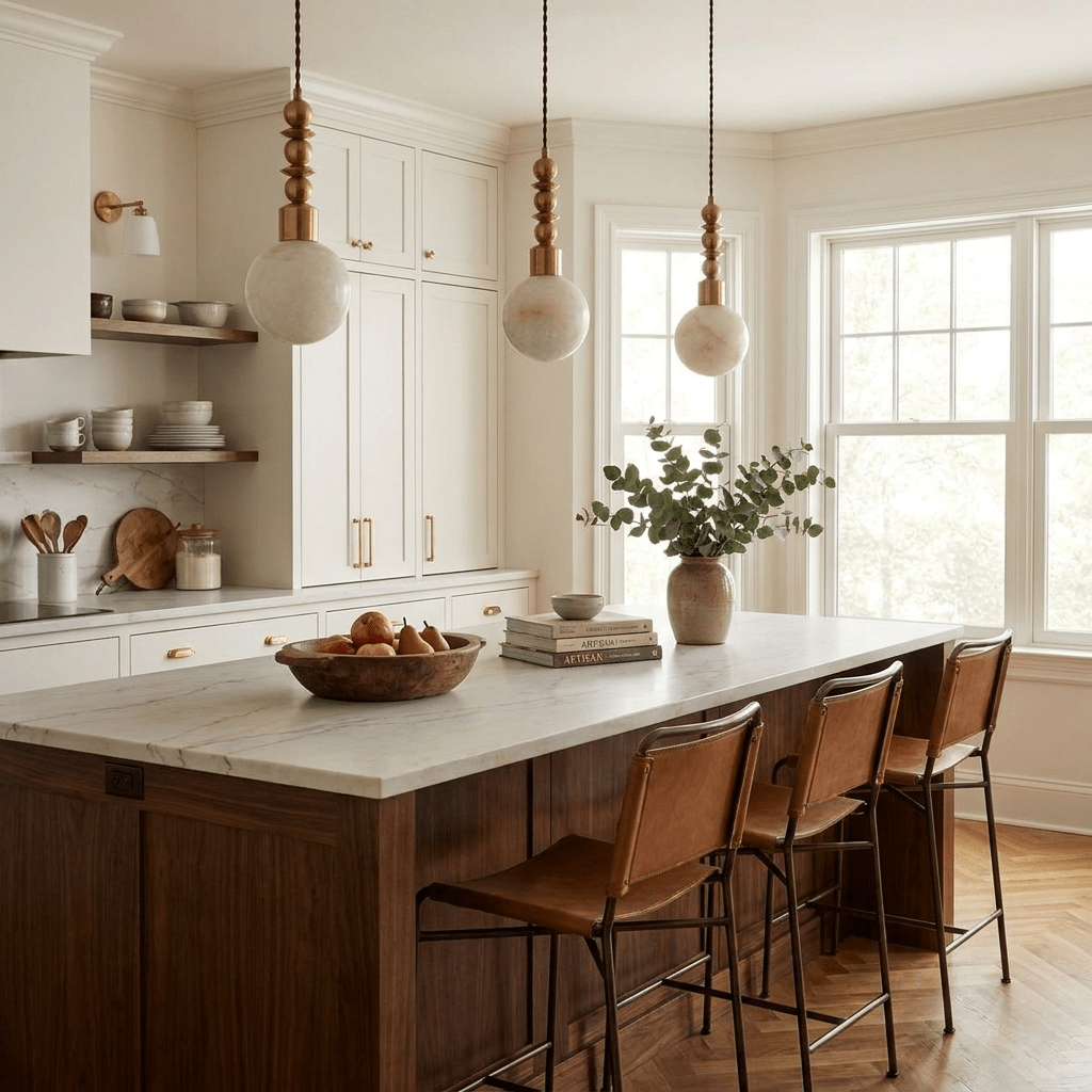 White Beaded Pendant Light — Pendant Light | Maison Monashee — view 8
