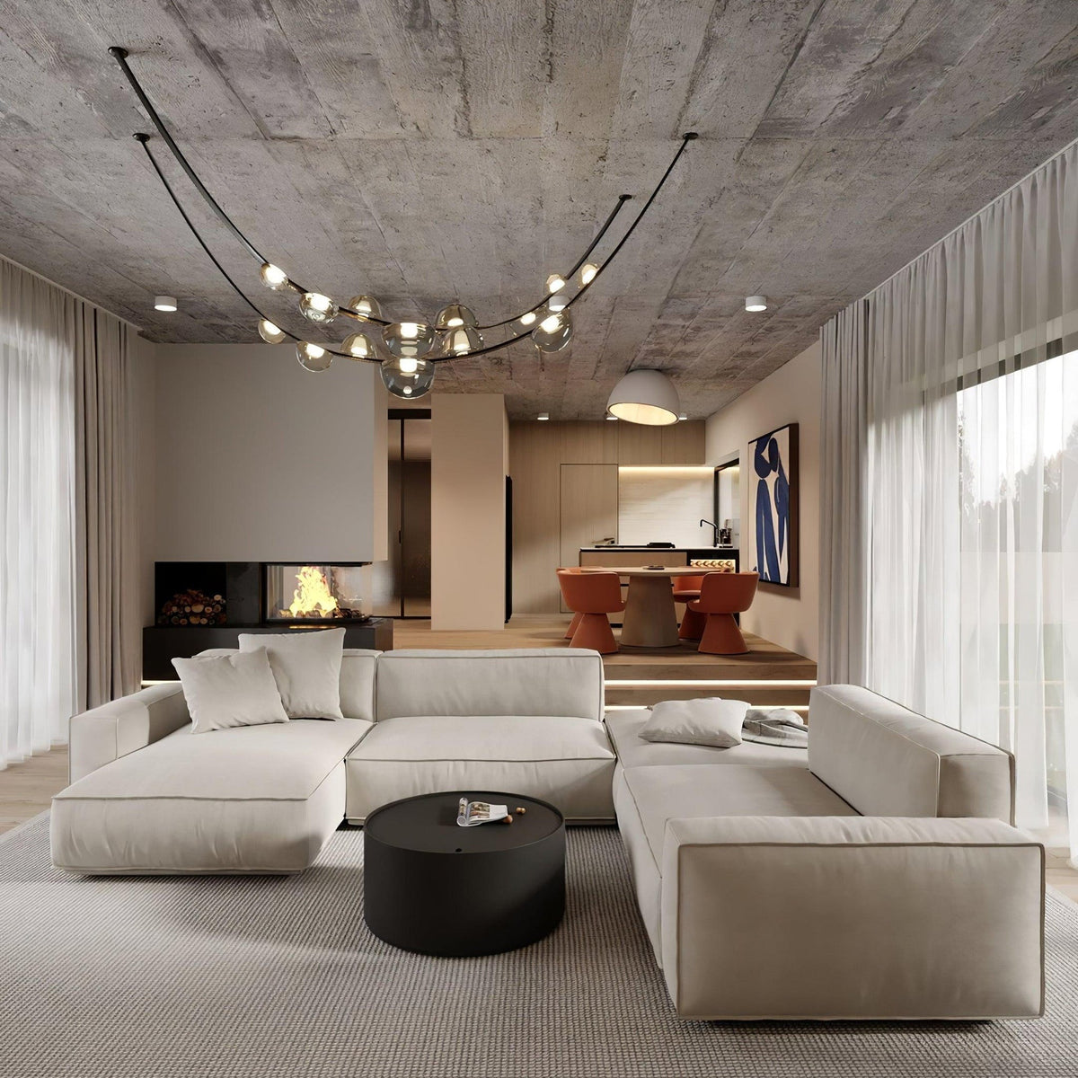 Leather Chandelier — Chandelier | Maison Monashee — view 7